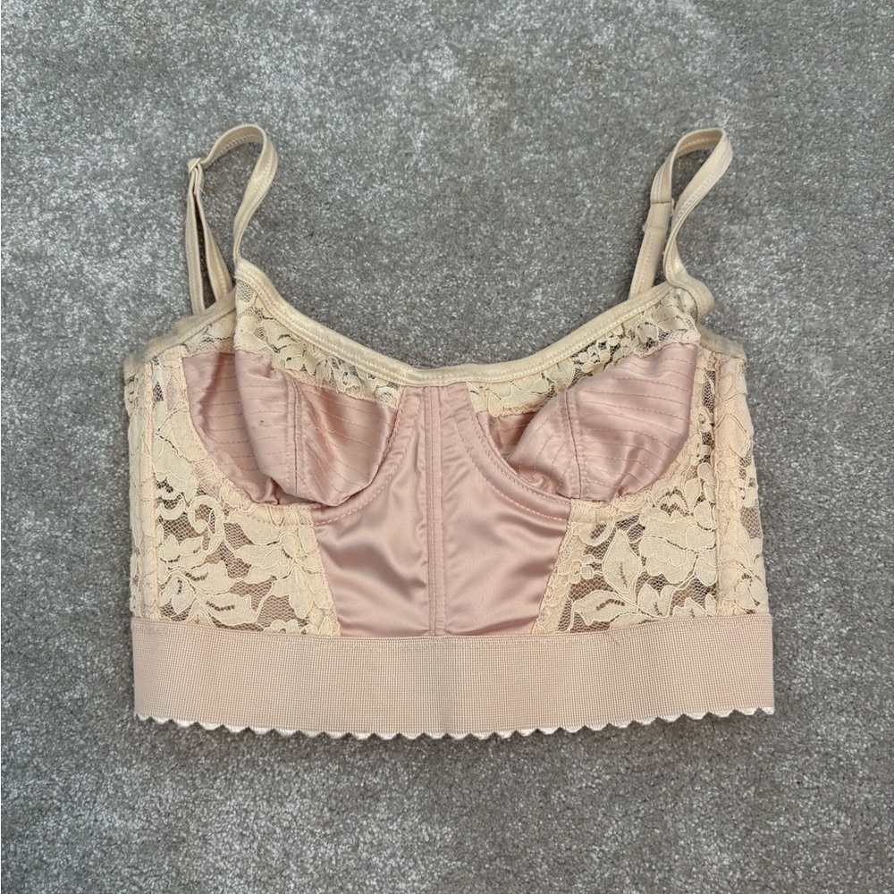 urban outfitters lace corset top